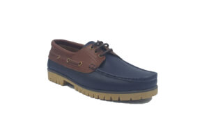 Boat Shoes BLUE/BROWN C00153 - Leder Shoes
