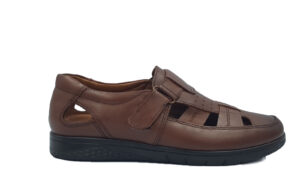 Ανδρικό Πέδιλο Ανατομικό Brown - Leder Shoes