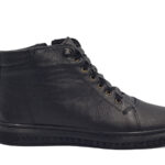 Ανδρικά Δερμάτινα Μποτάκια Leder Shoes - BS150 - Μαύρο