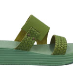 Γυναικεία Δερμάτινη Παντόφλα Leder Shoes - 3375 - Πράσινο