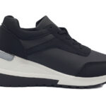 Γυναικεία Sneakers Leder Shoes - XA017 - Μαύρο