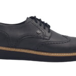 Ανδρικά Δερμάτινα Leder Shoes - FN4008 - Μαύρο